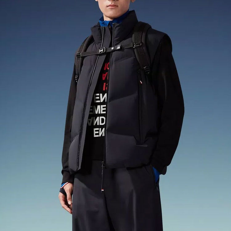 Moncler Grenoble Lengau Black Zip-Up Vest  SS23 Early Fall Collection I20971A000365399D999 圖 5