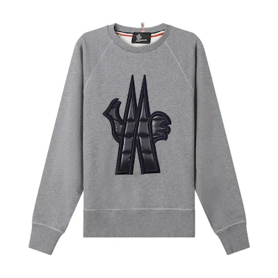 Moncler Grenoble Logo Crewneck Long Sleeve Sweatshirt Men’s Dark Grey 8G0001680451983