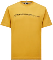 Moncler Grenoble Logo Crewneck Oversized T-Shirt Yellow . J20978C0000183927123 Moncler Grenoble Logo Crewneck Oversized T-Shirt Yellow . J20978C0000183927123