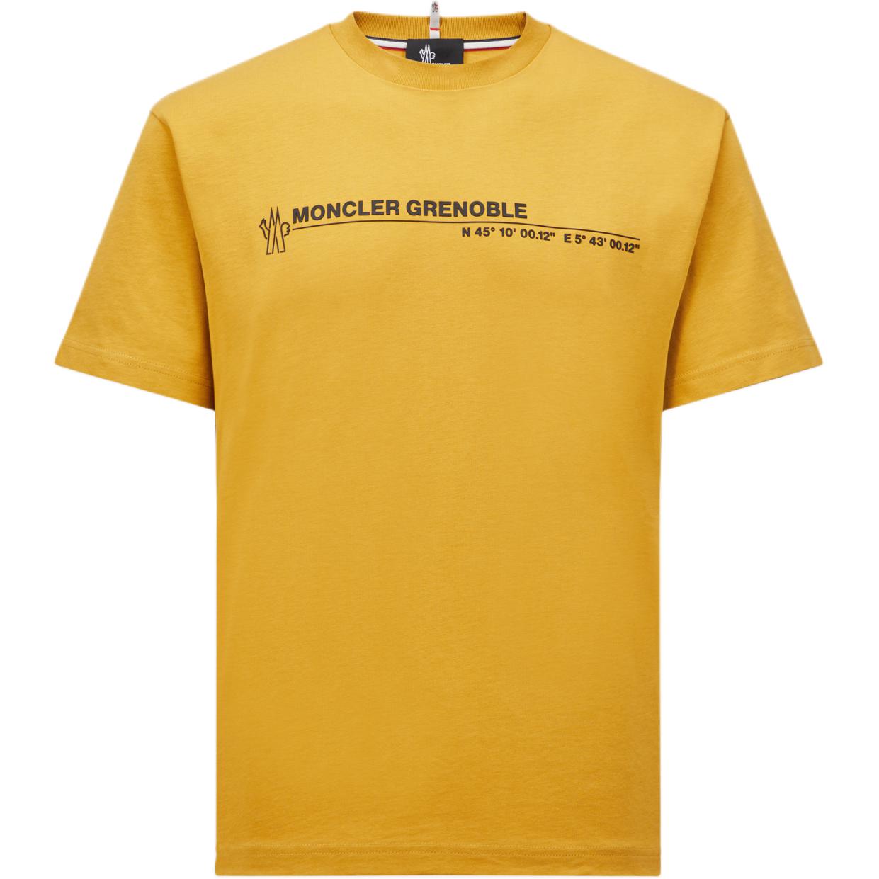 Order Camiseta Oversized Moncler Grenoble Logo Cuello Redondo Amarilla. J20978C0000183927123