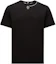 Order モンクレール グルノーブル ロゴプリント クルーネック Tシャツ メンズ ブラック J20978C0000283927999
