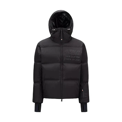 Moncler Grenoble Mazod Black Down Jacket with Letter Print and Hood I20971A000465399EP99