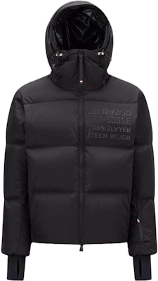 Moncler Grenoble Mazod Black Down Jacket with Letter Print and Hood I20971A000465399EP99 Order Moncler Grenoble Mazod Black Down Jacket with Letter Print and Hood I20971A000465399EP99