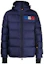 Buy Moncler Grenoble Jaket Puff Pria Navy Blue dengan Tudung dan Cetak Huruf. ISORNO1A000155399E