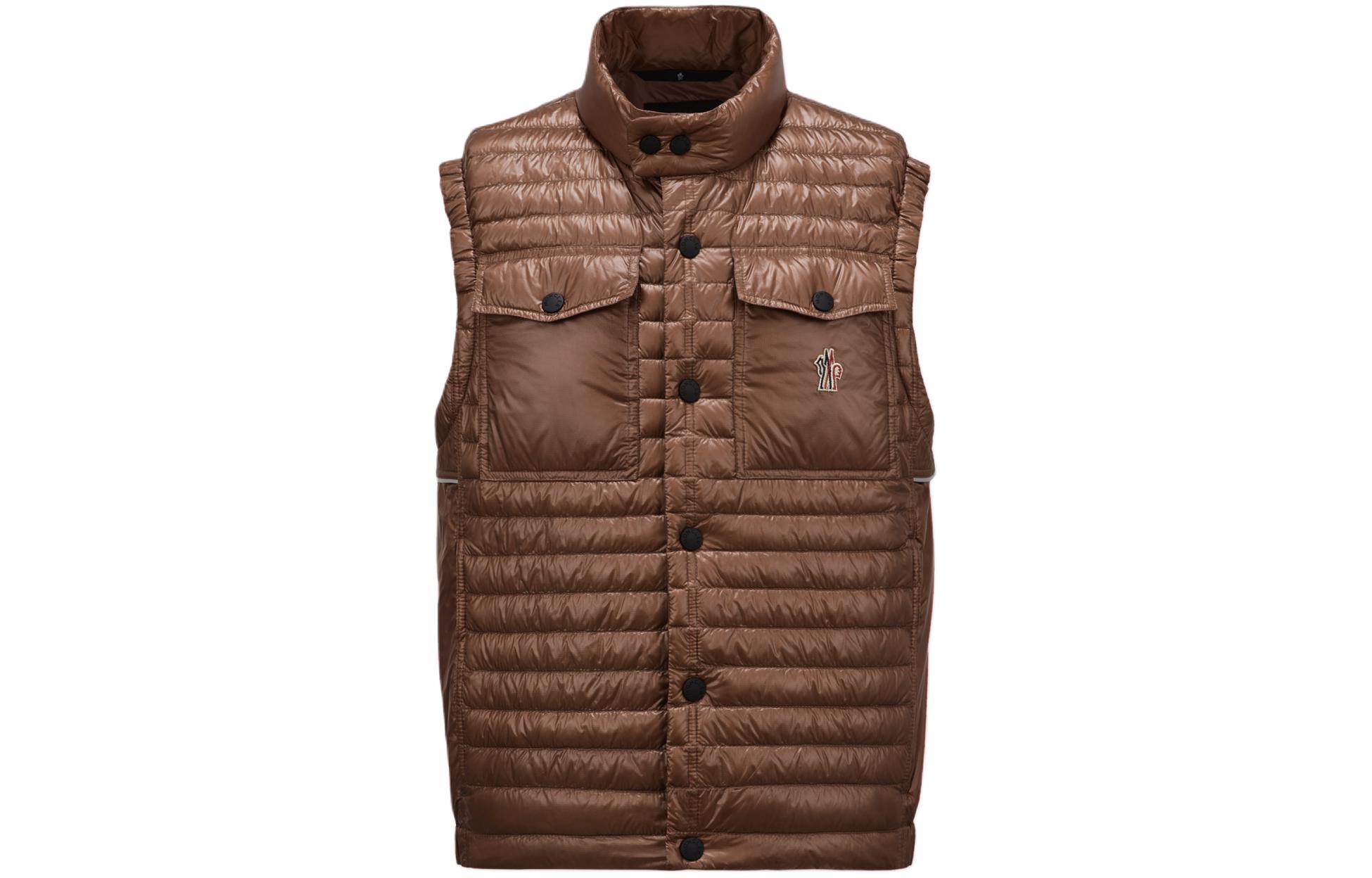 Moncler Grenoble Ollon Red  Sleeveless Down Jacket - Plain & Comfortable. J10971A00014539YL271
