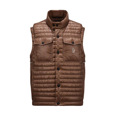 Moncler Grenoble Ollon Red Sleeveless Down Jacket - Plain & Comfortable. J10971A00014539YL271