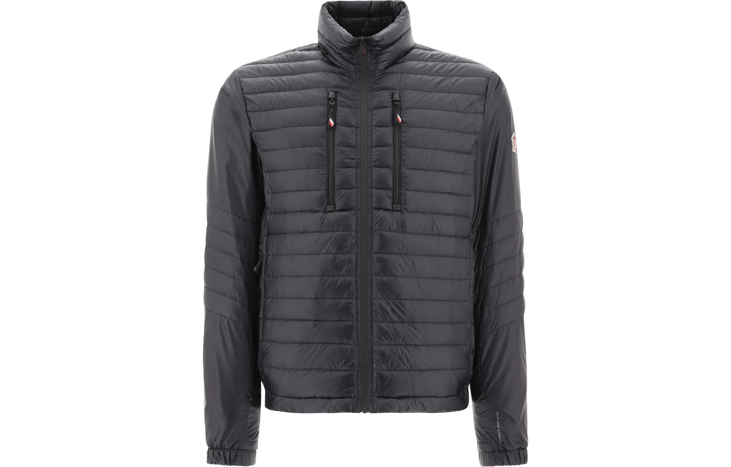 Moncler Grenoble Quilted Down Jacket Black Mens High Collar Long Sleeve 1A00013595B1999 圖 2