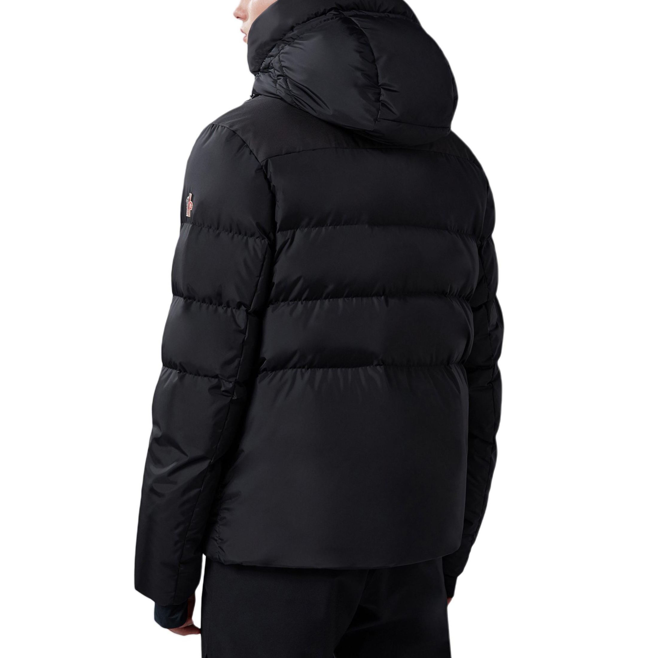 Shop Chaqueta Corta Negra Moncler Grenoble Rodenberg con Cremallera y Doble Capucha. J20971A000495399E999