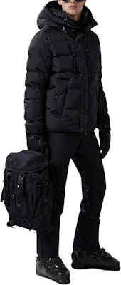 Moncler Grenoble Rodenberg Black Short Down Jacket with Zip & Double Hood. J20971A000495399E999 Purchase Moncler Grenoble Rodenberg Black Short Down Jacket with Zip & Double Hood. J20971A000495399E999