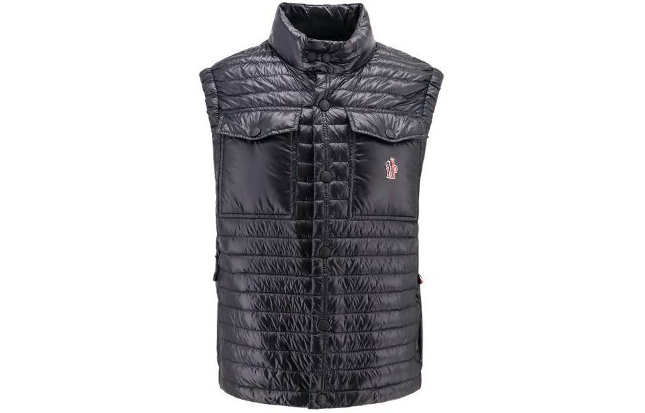 Moncler Grenoble Solid Button-Up Vest Men’s Black 0971A00014539YL999 圖 2