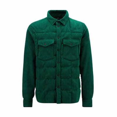 Moncler Grenoble Solid Corduroy Snap Button Long Sleeve Jacket . H20971G0000154AL0865