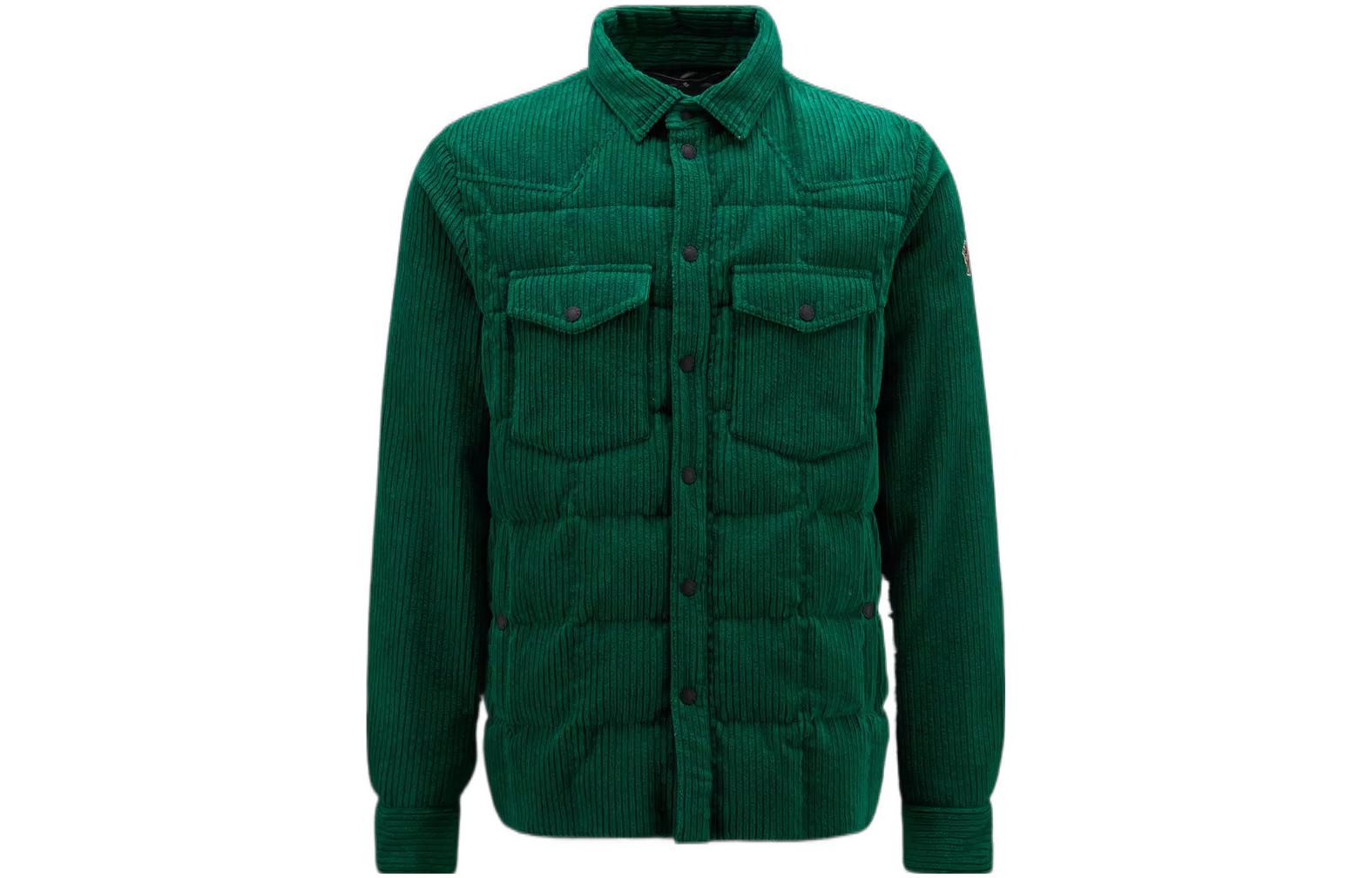 Moncler Grenoble Solid Corduroy Snap Button Long Sleeve Jacket . H20971G0000154AL0865 圖 2