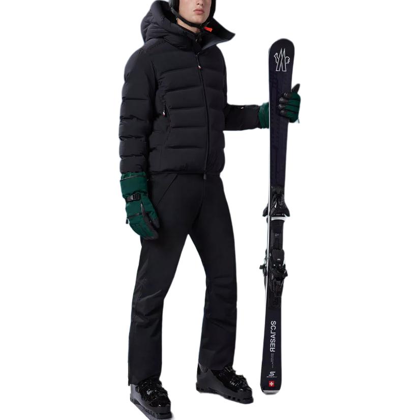 Moncler Grenoble Solid Hoodie Zip Fitted Jacket Black I20971A000425399D999 圖 3