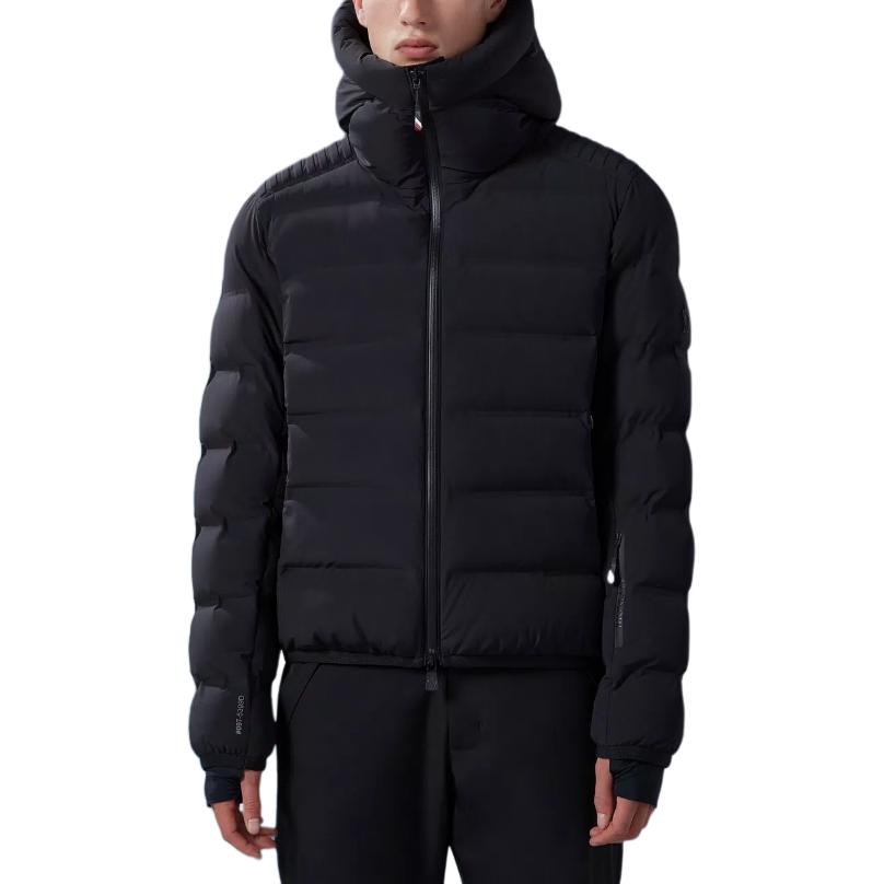 Moncler Grenoble Solid Hoodie Zip Fitted Jacket Black I20971A000425399D999 圖 4