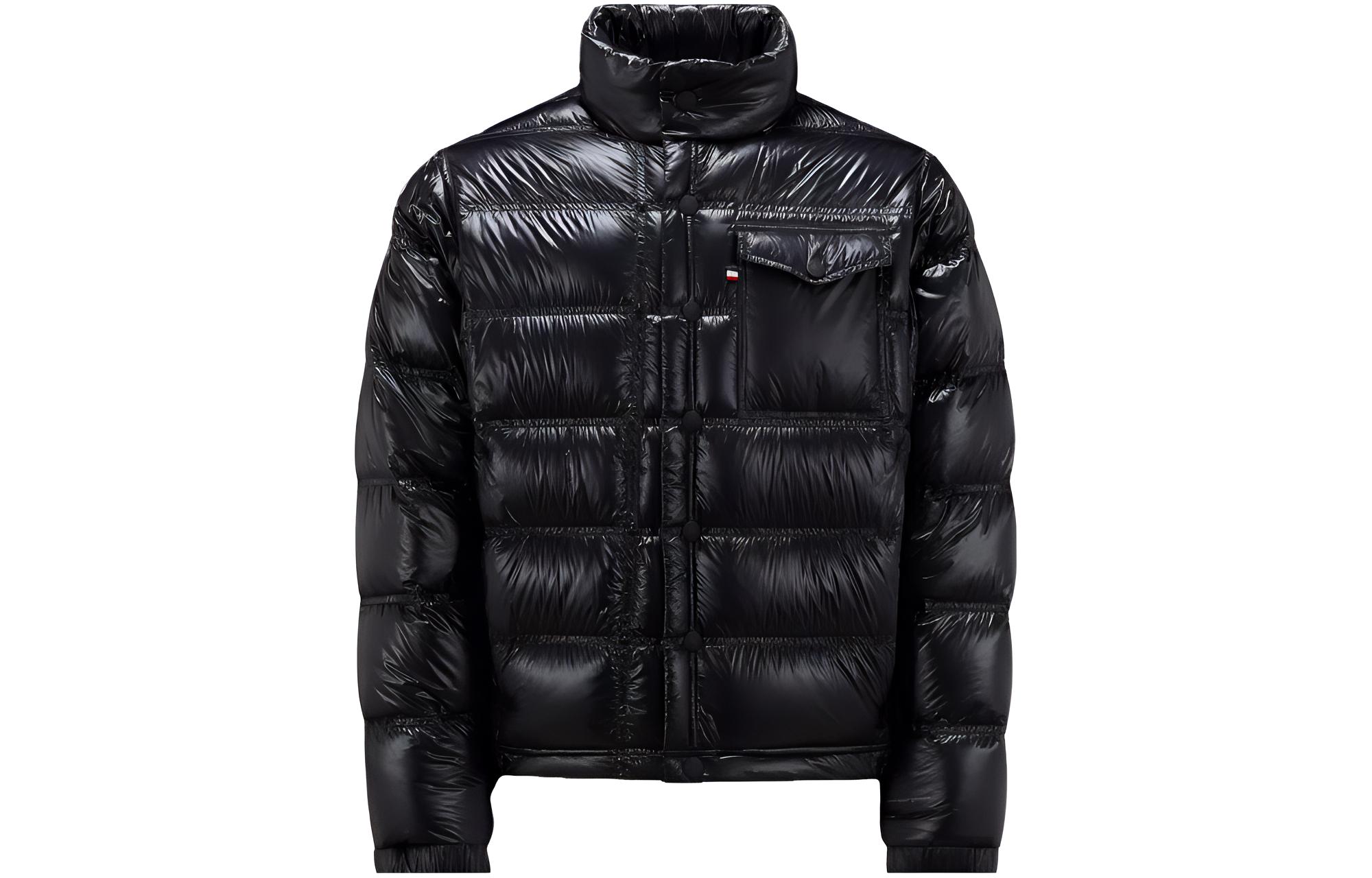 Moncler Grenoble SS23  Black Down Jacket with Removable Hood and Chest Pocket I20971A00007539YL999