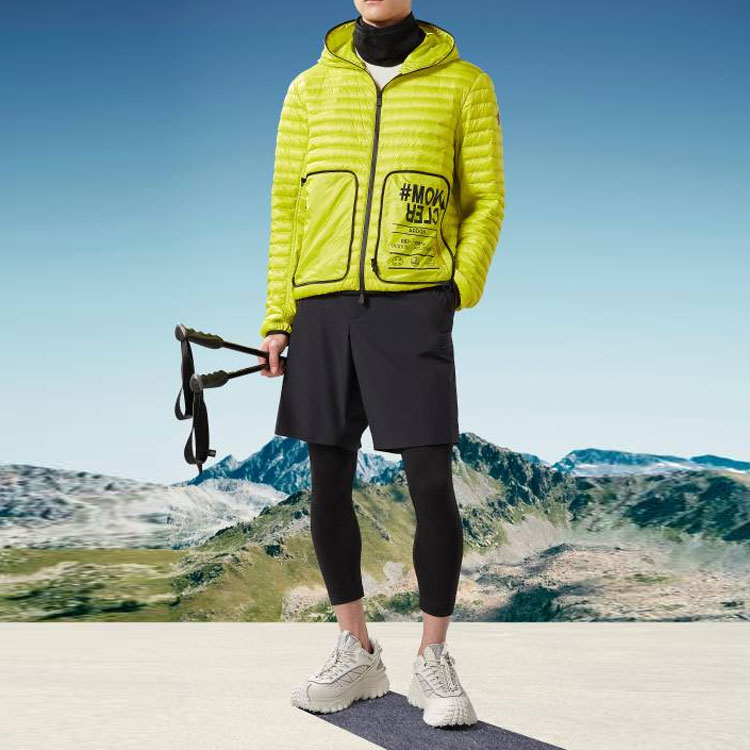 Lookbook Moncler Grenoble SS23 Ardon 黃色徽標羽絨外套 I10971A00006595B1116