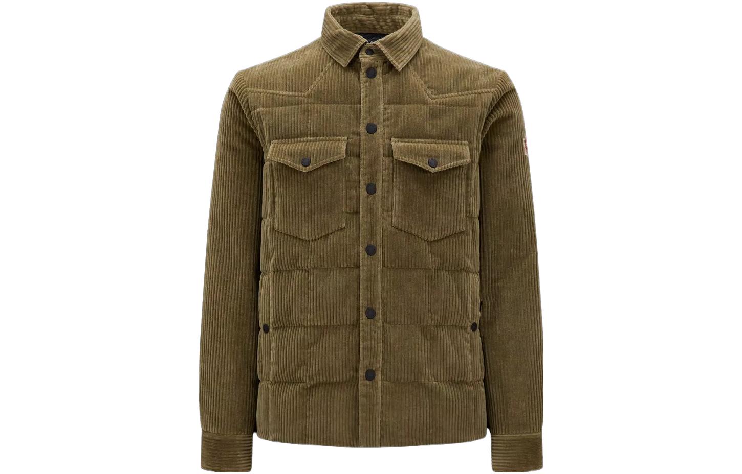 Moncler Grenoble SS23 Gelt Corduroy Overshirt Jacket Green  Apparel I20971G0000454AL081N