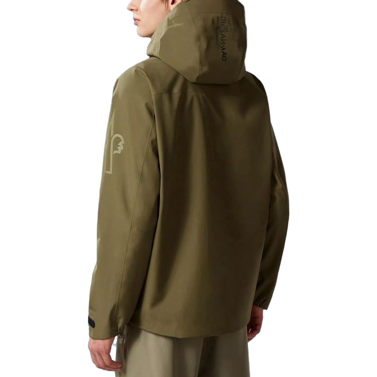 Shop 몽클레르 그레노블 SS23 로고 프린트 후드 자켓 남성용 다크 그린 I20971A00001596Y423I