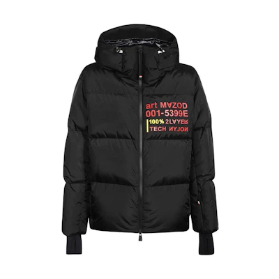Moncler Grenoble SS23 Matte Black Hooded Down Jacket Mens. 1A000665399E999