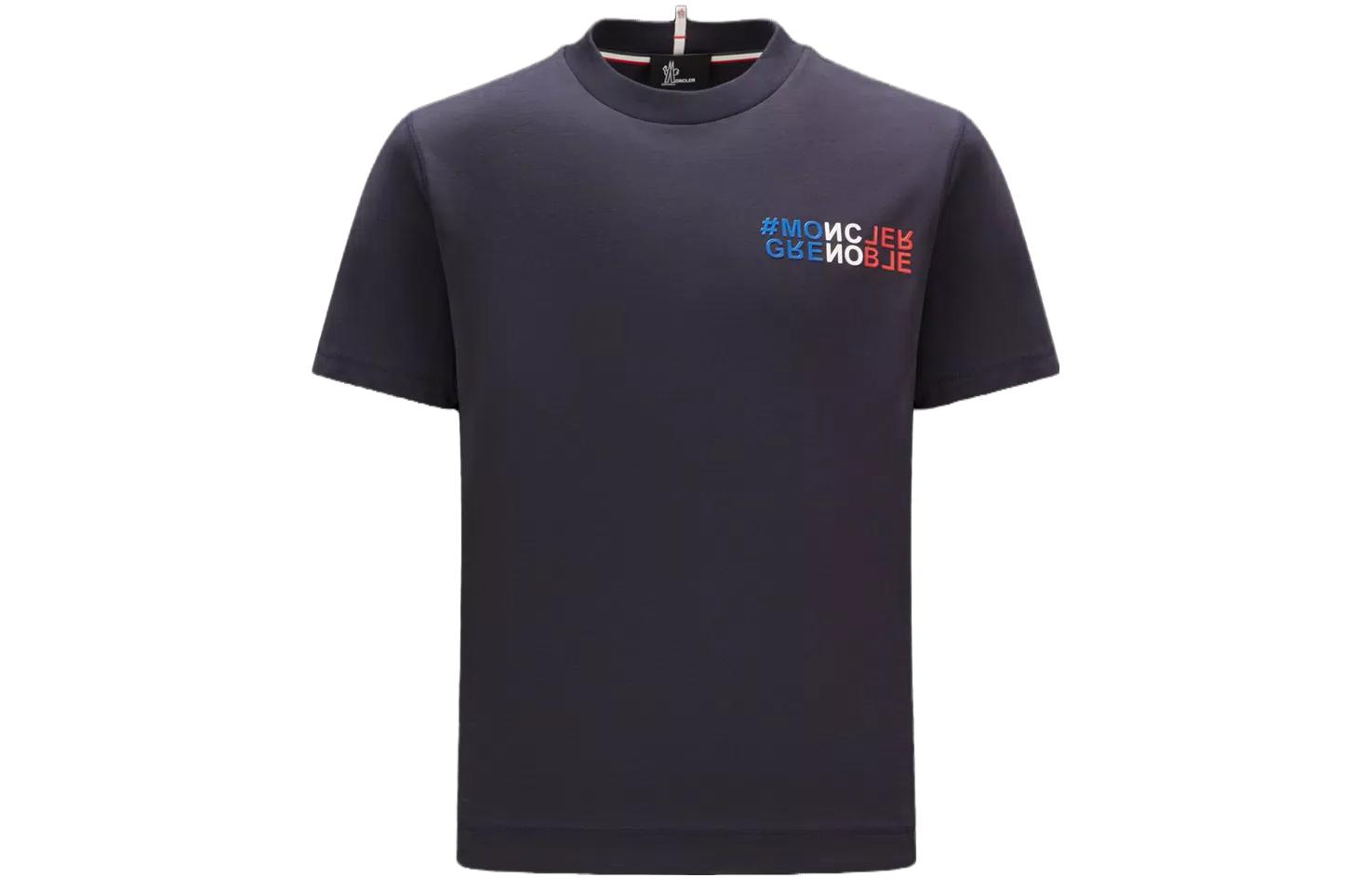 Moncler Grenoble SS23 Mirror Logo Crewneck T-Shirt Black I20978C0000383927773 圖 2