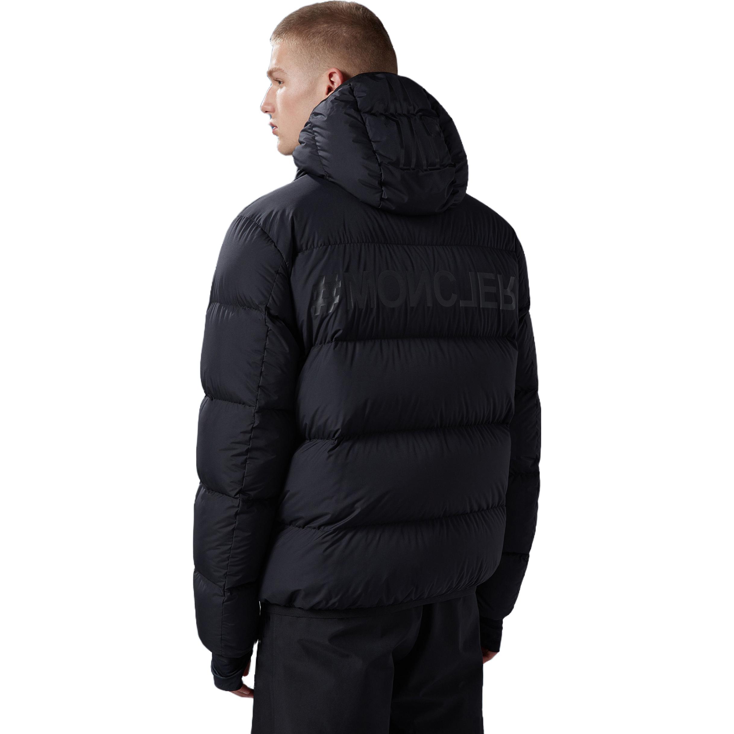 Purchase 蒙克莱格勒诺布尔 SS23 反光标志羽绒夹克黑色连帽衫 I20971A000515396F999