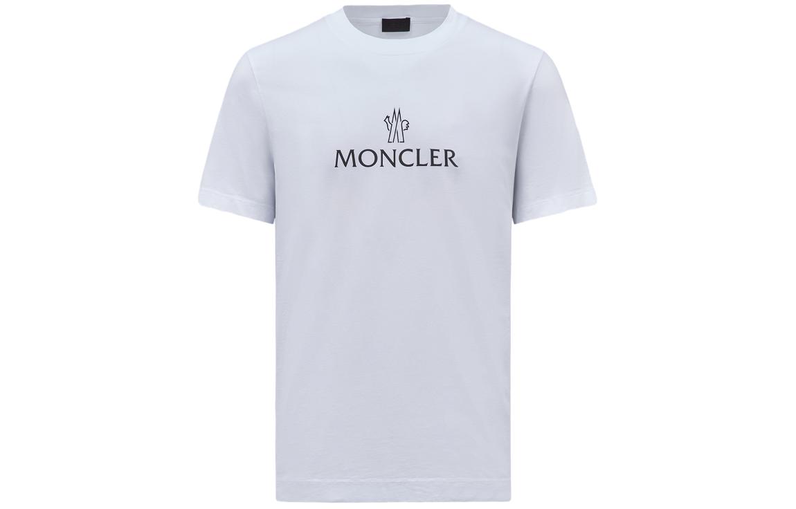 Moncler Grenoble SS24 Silicone Patch Crewneck T-Shirt White . J10918C00060829H8001 圖 2