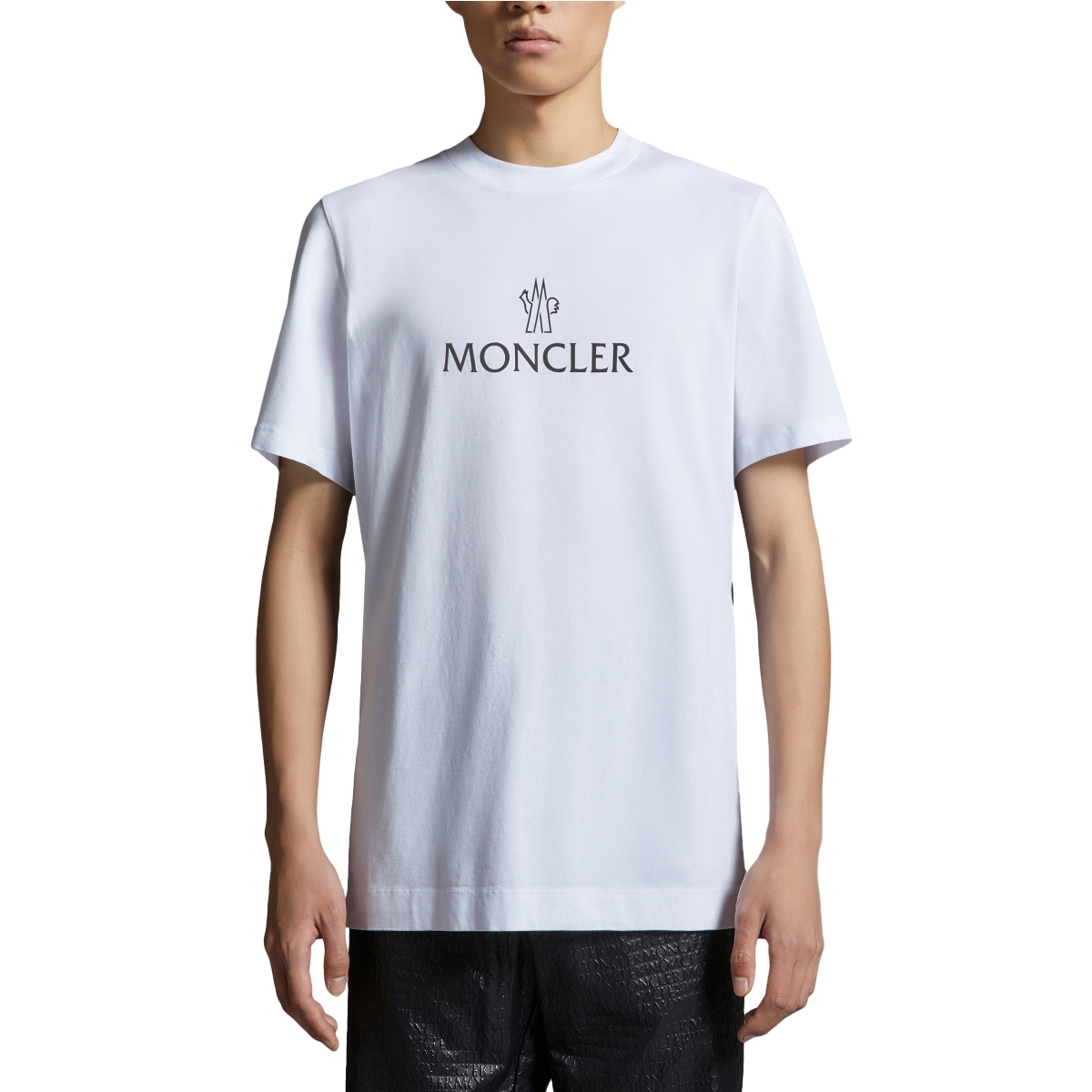 Moncler Grenoble SS24 Silicone Patch Crewneck T-Shirt White . J10918C00060829H8001 圖 3
