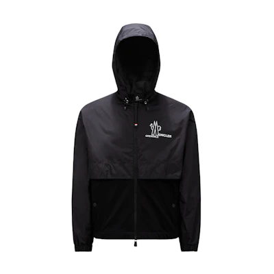 Moncler Grenoble SS24 Zip-Up Hoodie Black Long Sleeve J10978G00001809AD999