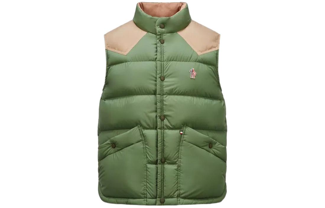 Moncler Grenoble Veny Colorblock Logo Sleeveless Vest Men’s Green J10971A00004596K783H