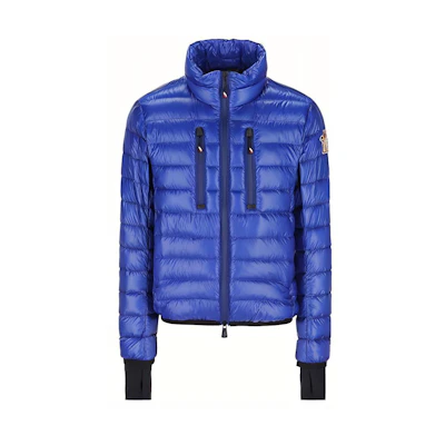 Moncler Grenoble Winter Down Jacket Blue with Quilted Sleeves Patch Design. 1A00027539YL754