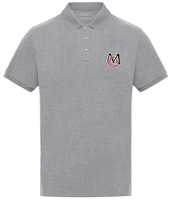 Polo de manga corta gris con logo bordado de Moncler. 0918A7290084556984 Order Polo de manga corta gris con logo bordado de Moncler. 0918A7290084556984