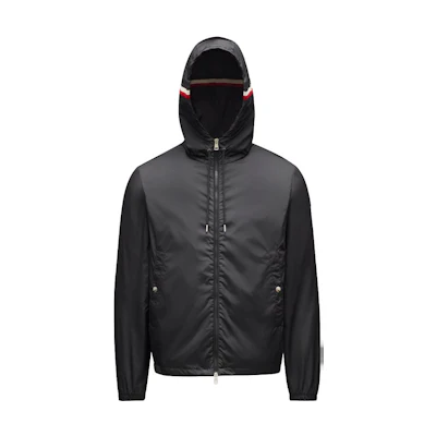 Moncler Grimpeurs Logo Patch Zip-Up Hoodie Jacket Black Mens. J10911A0009054155999