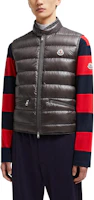 Purchase Moncler Gui FW24 輕量化拉鍊式Logo背心 男女款 深灰色 J20911A1070053029946