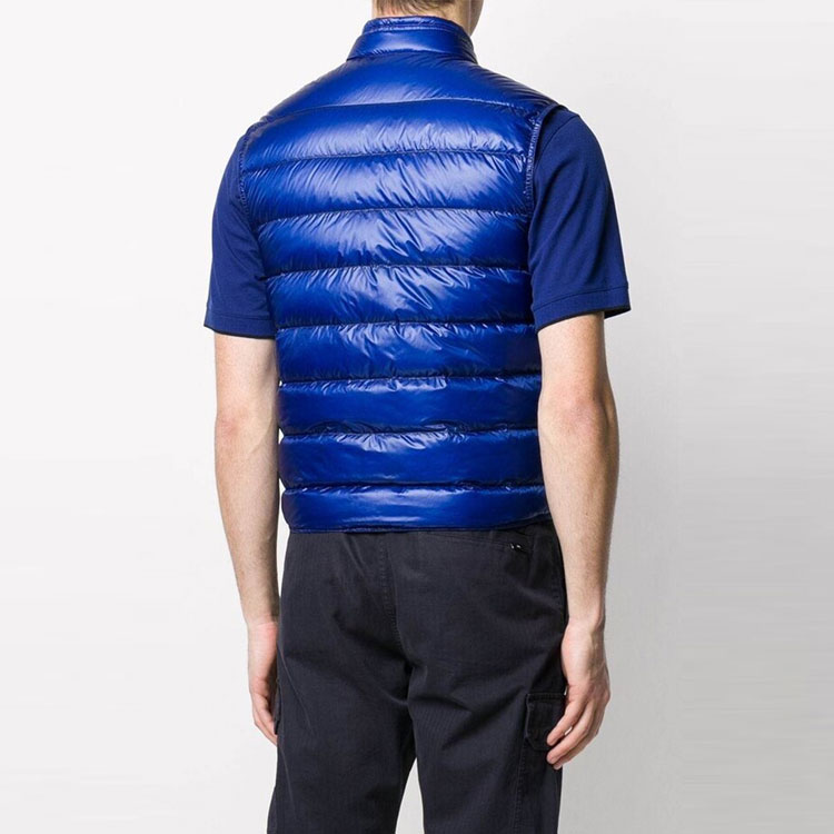 Purchase 몽클레어 남성용 기 로고 퀼팅 패딩 조끼 - 블루. 1A1070053029758