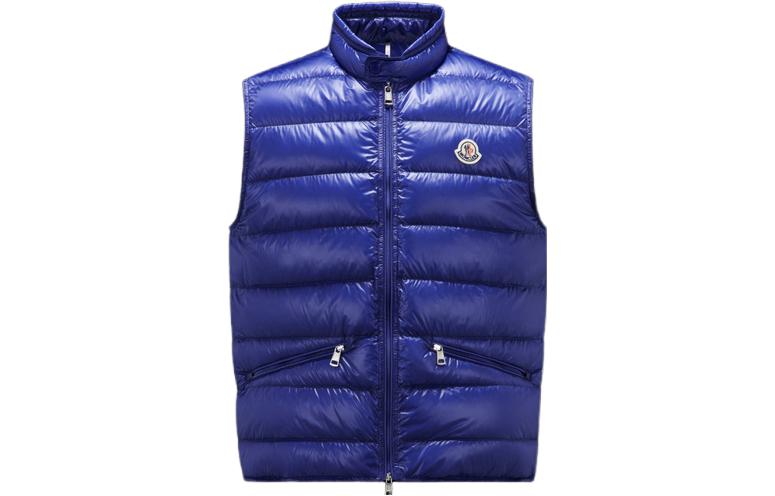 Moncler Gui Series Solid Color Down Vest - Unisex Classic High Neck Style. I20911A1070053029747