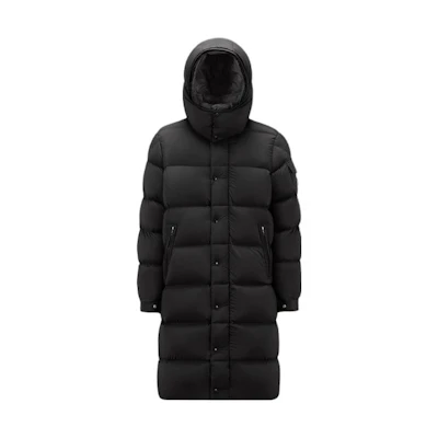 Moncler Hanoverian Unisex Black Long Down Jacket Windproof Matte Goose Down. I20911C0001553333999