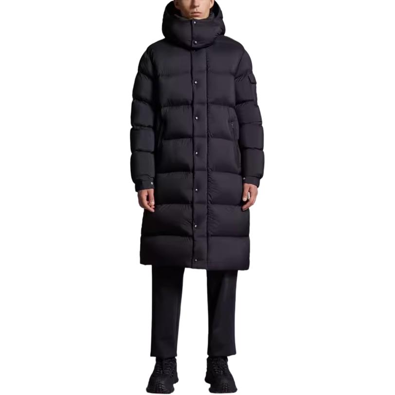 Moncler Hanoverian Unisex Black Long Down Jacket Windproof Matte Goose Down. I20911C0001553333999 圖 4