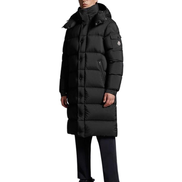 Moncler Hanoverian Unisex Black Long Down Jacket Windproof Matte Goose Down. I20911C0001553333999 圖 5