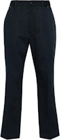 Moncler High-Waisted Button Tapered Casual Pants Navy Blue Men J20912A0001657448781 Moncler High-Waisted Button Tapered Casual Pants Navy Blue Men J20912A0001657448781