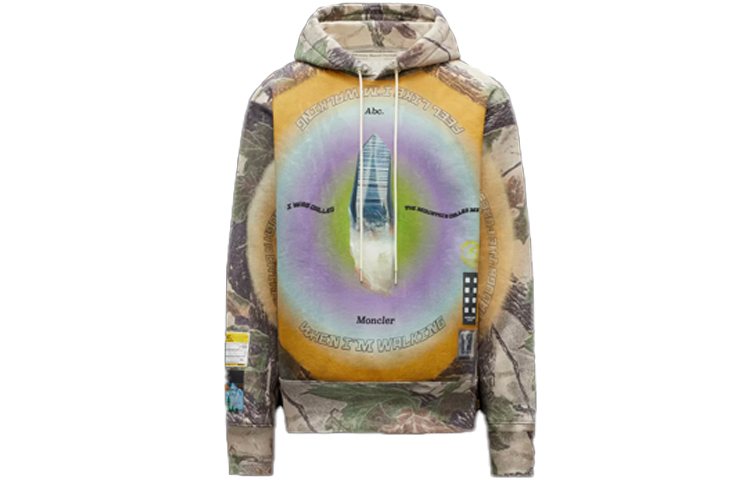 Moncler Holographic Embroidery Hoodie Colorblock Design G209X0G00054M1956998