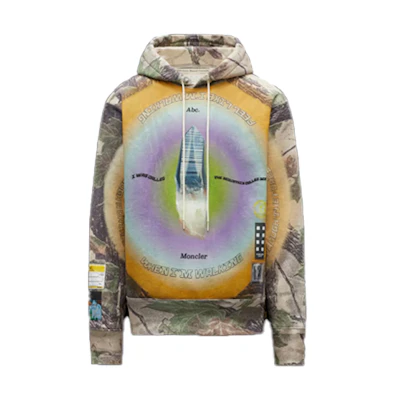 Moncler Holographic Embroidery Hoodie Colorblock Design G209X0G00054M1956998