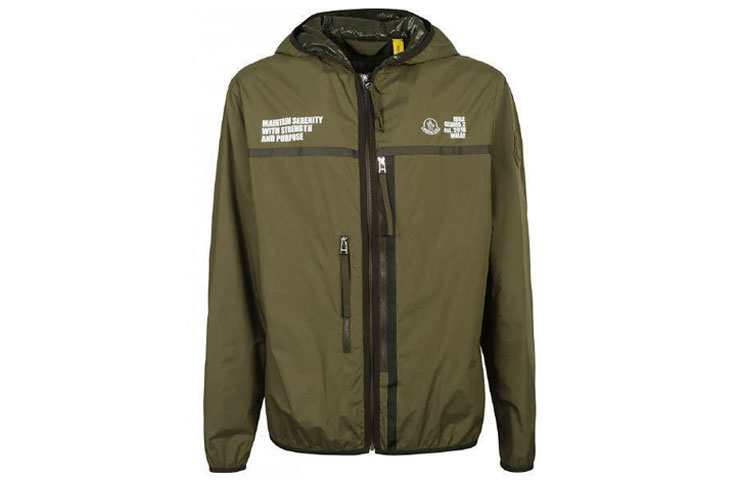 Moncler Hooded Jacket with Letter Logo Print 1A7121053A5G830