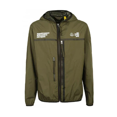 Moncler Hooded Jacket with Letter Logo Print 1A7121053A5G830