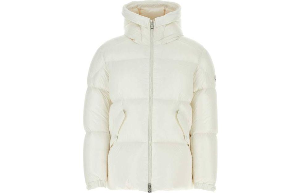 Moncler Hooded Zip-Up Puffer Jacket Solid Color Down Coat 1A001845963V034