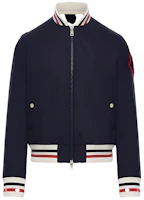 Moncler Huchet Ribbed Collar Polyester Bomber Jacket Black - 0911A7280054A9174S Moncler Huchet Ribbed Collar Polyester Bomber Jacket Black - 0911A7280054A9174S