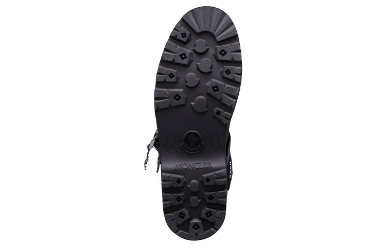 Shop Moncler Hyek 舒適防水短靴 藍色