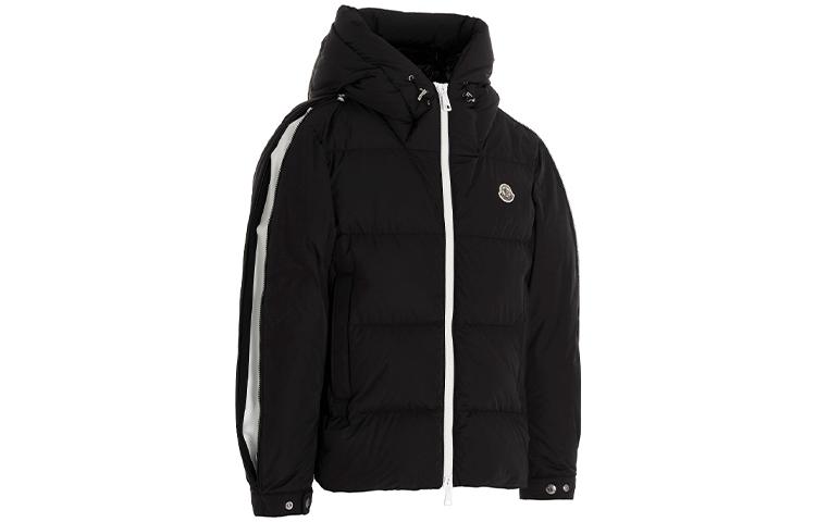 Moncler Idil Quilted Logo Zip-Up Hooded Down Jacket Black . 1A0009454A91999 圖 4