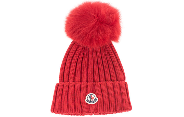 Moncler Insulating Knit Pom-Pom Beanie Red 3B70201-A9327-472