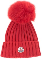 Moncler Insulating Knit Pom-Pom Beanie Red 3B70201-A9327-472 Moncler Insulating Knit Pom-Pom Beanie Red 3B70201-A9327-472
