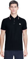 Moncler Polo Negro con Logo de Rayas Tejidas 0918A7030084556999 Details for Moncler Polo Negro con Logo de Rayas Tejidas 0918A7030084556999